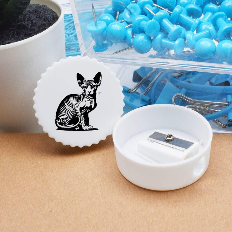 'Sphynx Cat Sitting' Compact Pencil Sharpener (PS00047094)