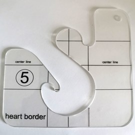 Free Movement Quilting Template ，Domestic Sewing Machine Quilting Template, Acrylic DIY Sewing Patchwork Ruler Special-Shaped Hollow Sewing Template Kit, New Quilting Ruler ©