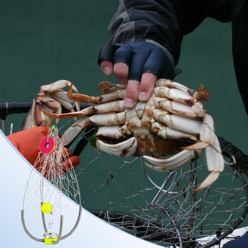 Crab Net | Automatic Folding Efficient Crab Cage,Compact Crab Net,