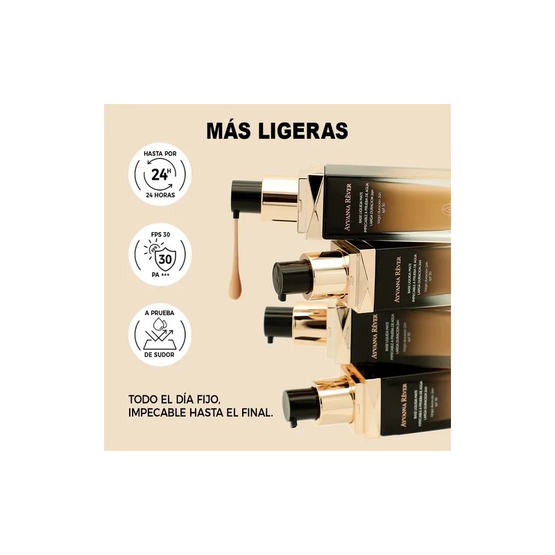 Base De Maquillaje Ayvanna Rêver 30ml Matte Spf30