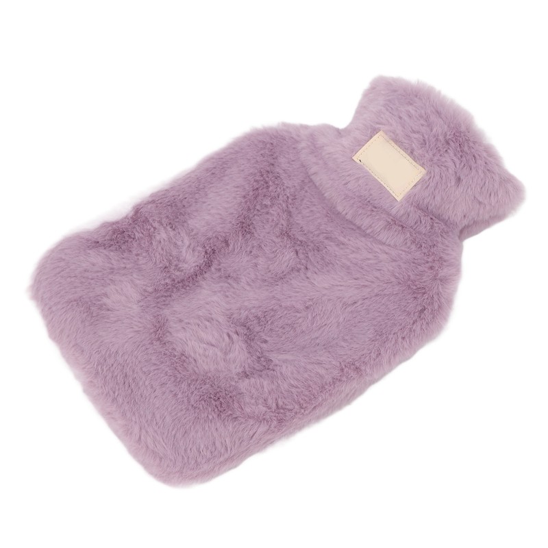 PVC Hot Water Bag with Soft Plush Cover Leakproof Winter