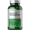Horbäach Ashwagandha Supplement for Women and Men | 200 Capsules