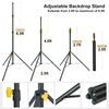 LINCO Lincostore Backdrop Support Stand Kit 10x6.5ft Adjustable Photography Studio