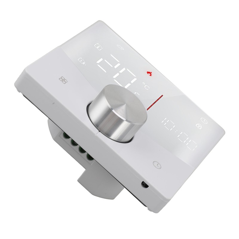 Smart Digital Thermostat 5A AC 95‑240V IP20 White Adjustable Backlight