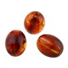 Amber Beads, Artificial Resin, Fire Amber, 13 x 11 mm,