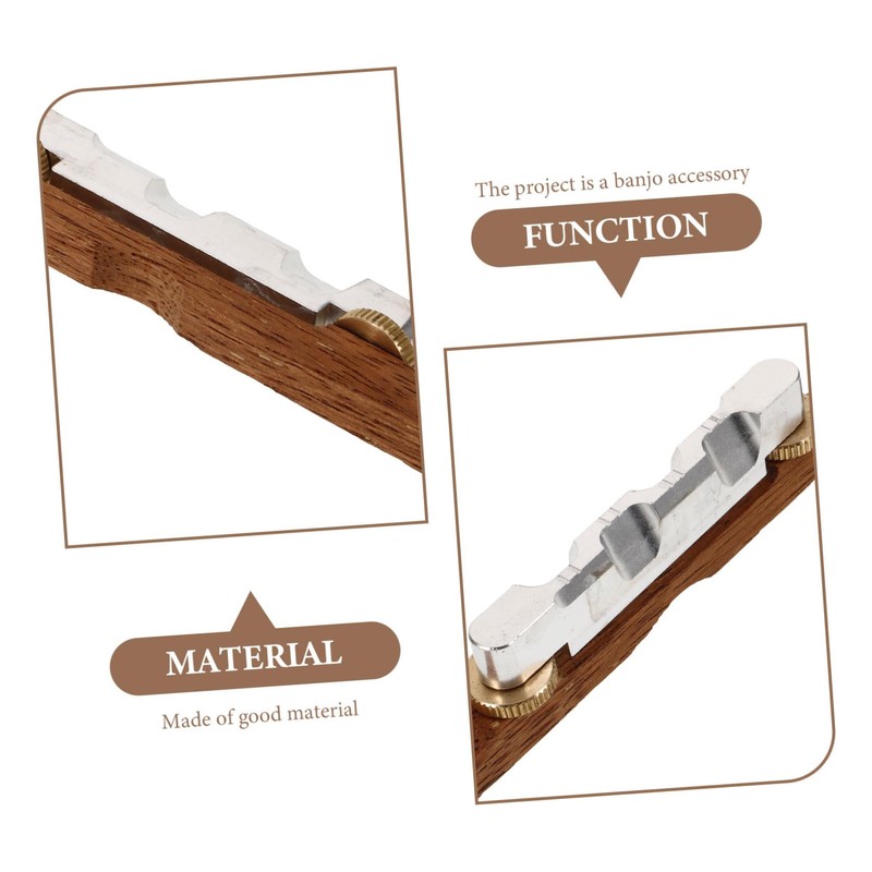 Kisangel Rosewood Banjo Bridge Professional Musical Instrument Supply Durable Wooden