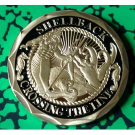Navy Shellback Crossing The Line Military Honor Challenge Coin