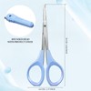 2 Pack Curved Craft Scissors Small Scissors Beauty Eyebrow Scissors