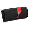 Yoshi Lightning Bolt Leather Glasses Case, Sunglasses Case, Flap Over,