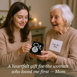 OXIHOUSE&CO- Mother's Day Gifts for Mom - Inspirational Mom Keychain with Angel Wing Charm - Birthday Gift for Mother from Daughter or Son - Mother's Day Gift Ideas for Women