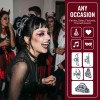 4pcs Pinzas Para Cabello Araña Con Strass Punk Fiesta
