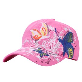 ITODA Baseball Cap Parent-Child Casual Hat Embroidery Sun Hat Women Girls Baseball Cap Mother & Children Hat Children's Hat Snapback Cap Women's Hat Breathable Baseball Cap for Outdoor Leisure, pink