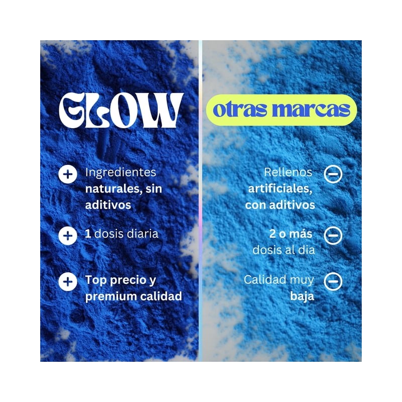 Espirulina Azul en Polvo GLOW Superfoods 100g 100% Natural