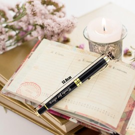 Rebundex Thank You Gifts Small Thank You Gift Ballpoint Pen with Engraving, Farewell Gift Colleagues Teacher Teacher Classmate Girlfriend Gift Exam Gift