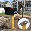 Mailbox Mounting Bracket, Plate for Post Mount Mailboxes, Compatible with