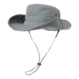 Comhats UPF 50 Wide Brim Sun Hats, Summer Mesh UV-Protection, Safari Hat Fishing, Hiking, Boonie Hats with Chin Strap, Waterproof and Breathable