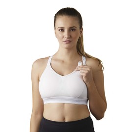 BRAVADO! DESIGNS Women’s Original Maternity & Nursing Sleep Bra, White, L - Full Cup
