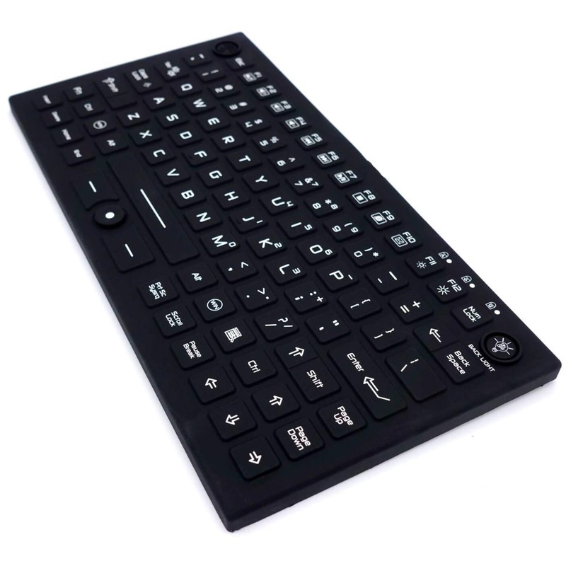 DSI Compact LED Backlit Keyboard with Integrated Mouse Button IP68