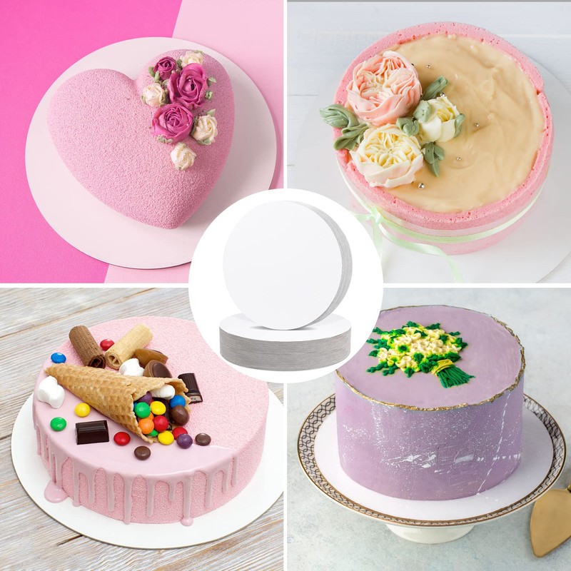 40 PCS Cake Boards 6 inch Round Cake Cardboard Rounds