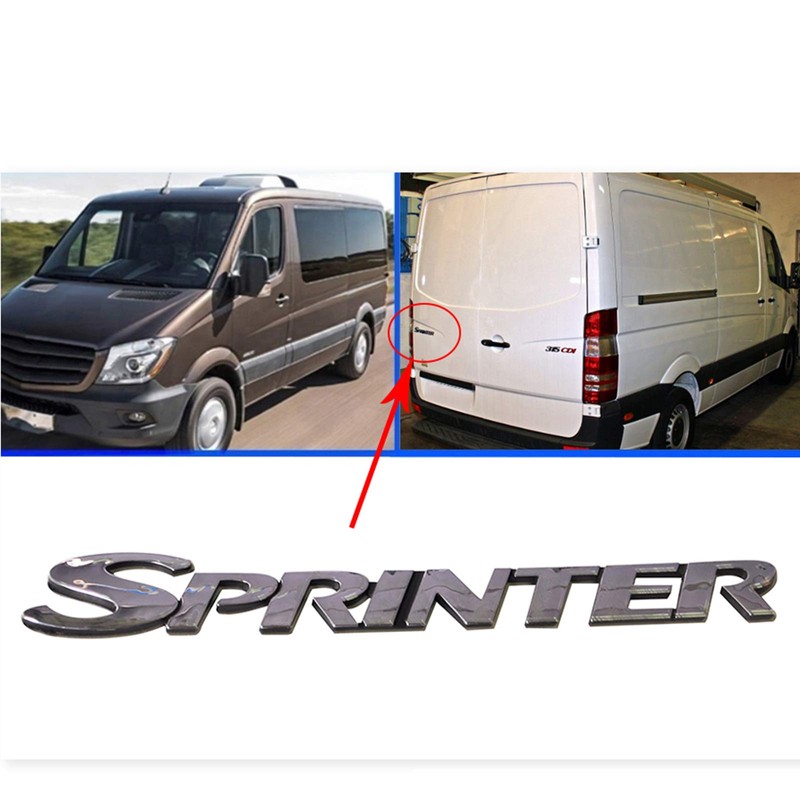 WXQP Rear Door Sprinter Sticker Letters Badge Emblem Nameplate Sign