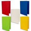 50 x Coloured Folding Cards Blank with Envelope and Inserts