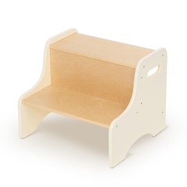 Monläurd® 2-Step Wooden Toddler Step Stool – Kids Step Stool for Bathroom Sink, Kitchen Counter & Potty Training Helper