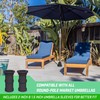 GoSports 500lb Equivalent Pool Deck Umbrella Anchor - Permanent Ground