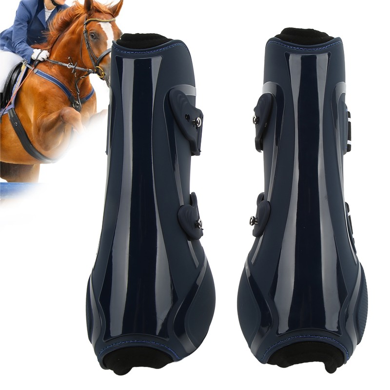 Horse Tendon Boots PU Shell Tendon Fetlock Brace for Riding