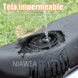 2pz Funda Asiento Impermeable Con Protección Solar Para Moto