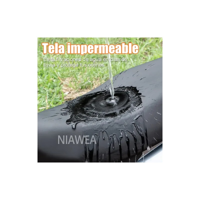 2pz Funda Asiento Impermeable Con Protección Solar Para Moto