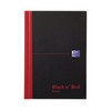 Oxford Black N' Red A6 Casebound Hardback Notebook - Black