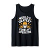 Forklifter Truck Operator, World'S Okayest Forklift Operator Tank Top