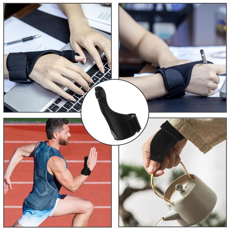 AYNKH 2 Packs Thumb Wrist Support Brace, Fully Adjustable Thumb