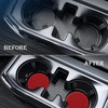 MEAJOO 4PCS Car Cup Holder Coaster, Non-Slip Cup Holders Embedded
