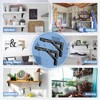 2PCS Folding Shelf Brackets, 12 inch Heavy Duty Stainless Steel
