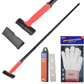 EHDIS Long Handle 4 Inch Razor Blade Scraper Tool Adjustable 16‘’-58‘’ Tile Paint Floor Scraper for Wood,Window Glass Wallpaper Remover,Painting Stripping, Adhesive Removal