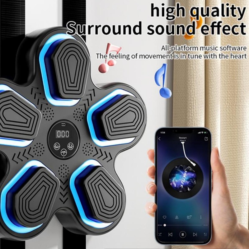 YrouGra Music Boxing Machine, Smart Bluetooth Boxing Training Target with