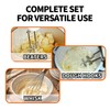 5 Pack Hand Mixer Replacement Beaters Compatible with BLACK and