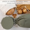 Beautiful Linen Bread Bag Set and Proofing Cover For Homemade