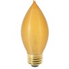 Satco S3416 120V Medium Base 40-Watt C11 Light Bulb, Amber