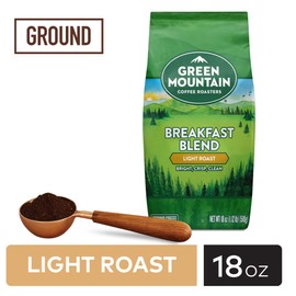 Green Mountain Coffee Roasters Breakfast Blend, Ground Coffee, Bagged 18 oz