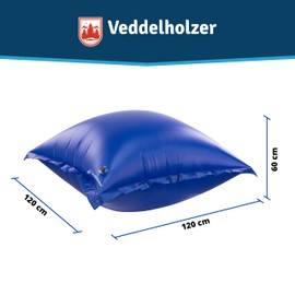 Veddelholzer 4 Mal XXL 120 x 120 cm Luftkissen Poolkissen Winter zur Poolabdeckung. Perfektes Pool Zubehör Pool Wintermittel zur Pool Überdachung, Abdeckung im Winter und bei schlechtem Wetter