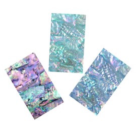 FRCOLOR 3pcs Flexible Natural Shell Paper Nail Art Stickers for Creative Manicure for Parties and Festive Events