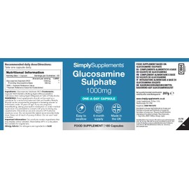 Glucosamine Sulphate 2KCl 1000mg | Designed for Active Lifestyles & Joint Care | 180 Capsules = 6 Months’ Supply | Convenient One-a-Day Formula | GMP-Certified & UK-Made