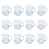Mini Clear Plastic Beer Mug Shot Glasses- 1.75" Tall -