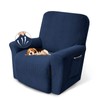 KEKUOU Recliner Chair Covers, 1-Piece Lazy Boy Recliner Covers, Navy