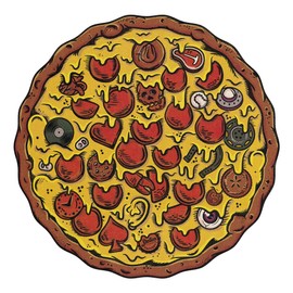 Stellar Factory Pizza Puzzles, Pepperoni, 550 Pieces Jigsaw Puzzle
