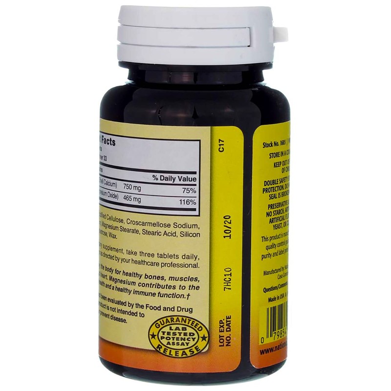 Nature's Blend Oyster Shell Calcium & Magnesium 100 Tabs (079854500233-1a)