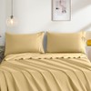 2 Pack Pillow Cases King, Soft Microfiber Pillowcases Gold Pillow