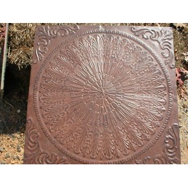 Giant Concrete Victorian English Feather Design Steppingstone Mold - #SS-2424A